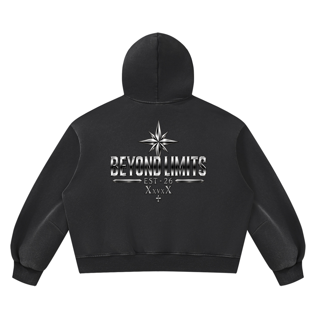 XxvxX Beyond Limits Vintage-Wash Script Hoodie