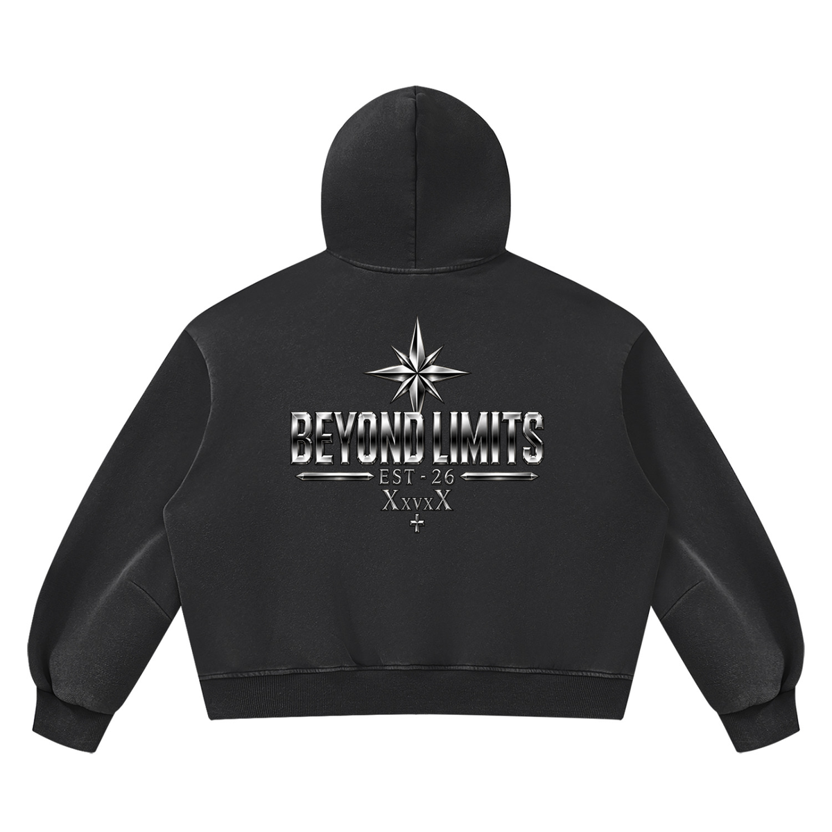XxvxX Beyond Limits Vintage-Wash Script Hoodie