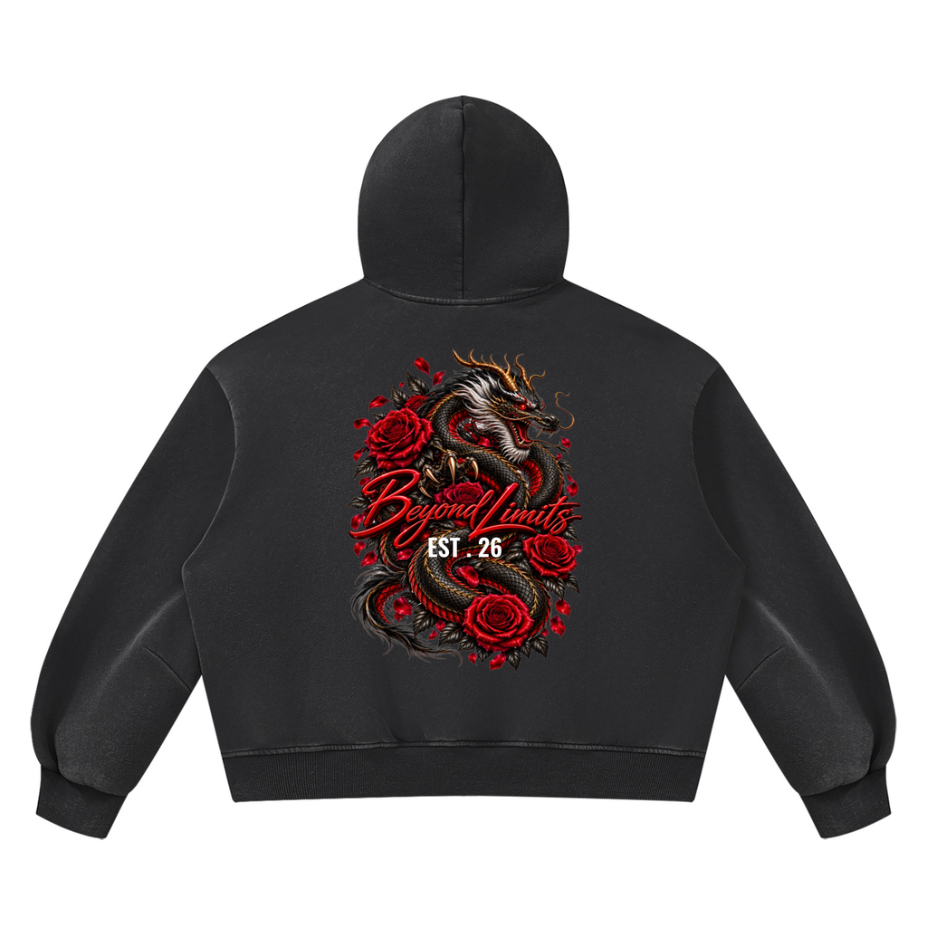 XxvxX Beyond Limits Vintage-Wash Boxy Hoodie