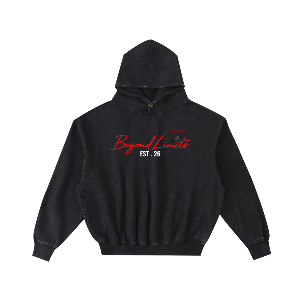 XxvxX Beyond Limits Frayed Enzyme-Washed Hoodie