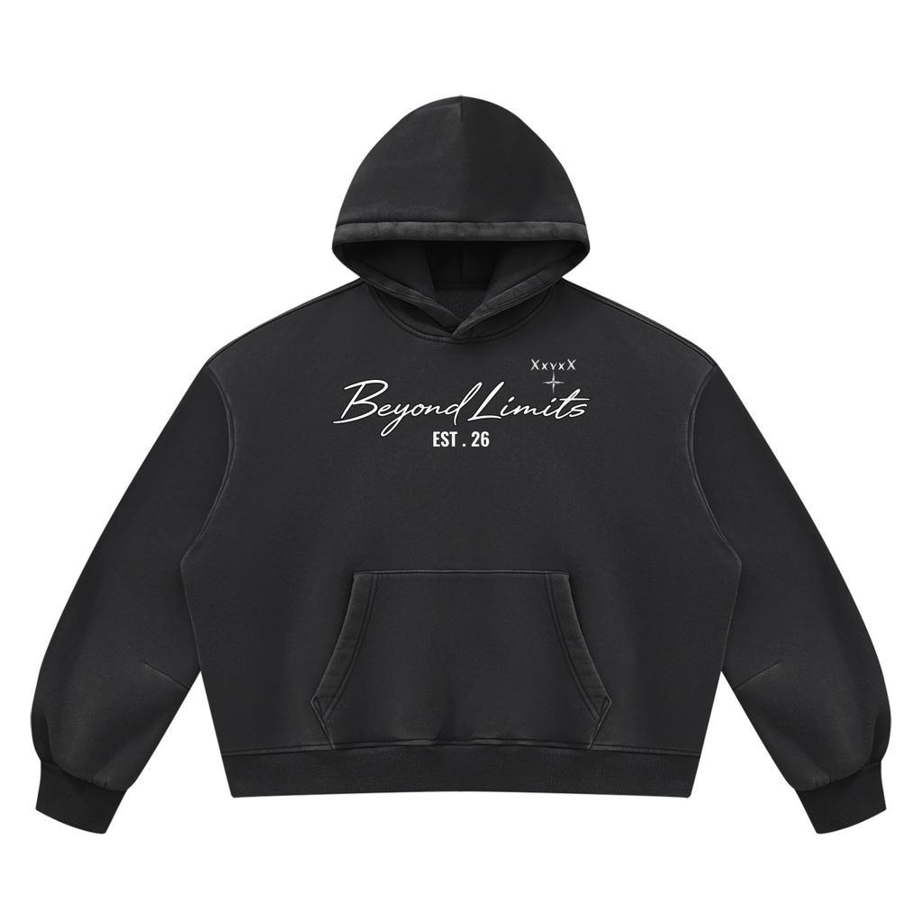 XxvxX Beyond Limits Vintage-Wash Script Hoodie