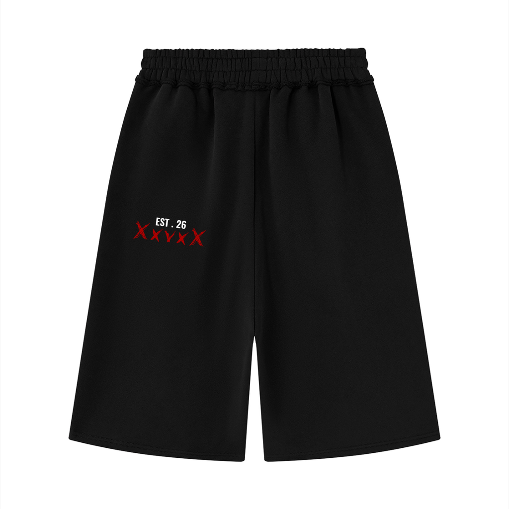 XxvxX Beyond Limits Raw-Edge Fleece Shorts