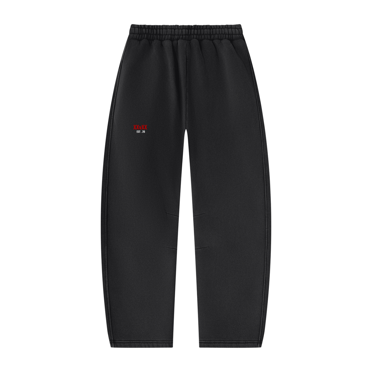 XxvxX Beyond Limits Vintage-Wash Barrel-Leg Sweatpants