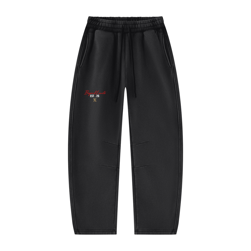 XxvxX Beyond Limits Vintage-Wash Barrel-Leg Sweatpants